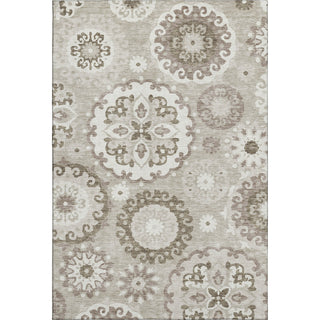 Piper Looms Mayfield Kaleidoscope AMF763 Taupe Machine Washable Area Rug main image