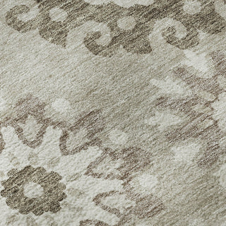Piper Looms Mayfield Kaleidoscope AMF763 Taupe Machine Washable Area Rug Swatch Image