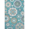 Piper Looms Mayfield Kaleidoscope AMF763 Teal Machine Washable Area Rug main image