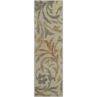 Piper Looms Mayfield Swirls AMF764 Beige Machine Washable Area Rug Runner Main Image