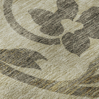 Piper Looms Mayfield Swirls AMF764 Beige Machine Washable Area Rug Swatch Image