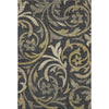 Piper Looms Mayfield Swirls AMF764 Black Machine Washable Area Rug main image