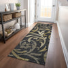 Piper Looms Mayfield Swirls AMF764 Black Machine Washable Area Rug Runner Lifestyle Image Feature