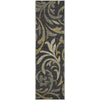 Piper Looms Mayfield Swirls AMF764 Black Machine Washable Area Rug Runner Main Image
