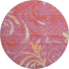 Piper Looms Mayfield Swirls AMF764 Blush Machine Washable Area Rug Round Main Image