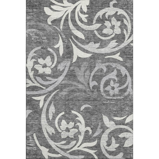 Piper Looms Mayfield Swirls AMF764 Charcoal Machine Washable Area Rug main image