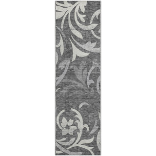 Piper Looms Mayfield Swirls AMF764 Charcoal Machine Washable Area Rug Runner Main Image