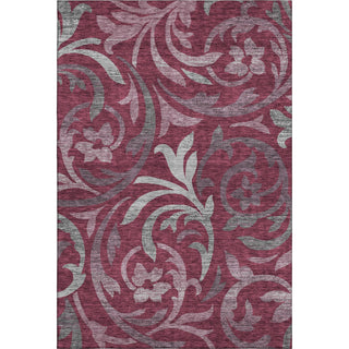 Piper Looms Mayfield Swirls AMF764 Garnet Machine Washable Area Rug main image