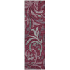 Piper Looms Mayfield Swirls AMF764 Garnet Machine Washable Area Rug Runner Main Image