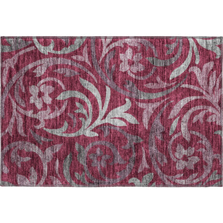 Piper Looms Mayfield Swirls AMF764 Garnet Machine Washable Area Rug Scatter Main Image