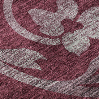 Piper Looms Mayfield Swirls AMF764 Garnet Machine Washable Area Rug Swatch Image