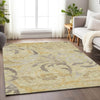 Piper Looms Mayfield Swirls AMF764 Gold Machine Washable Area Rug Lifestyle Image Feature