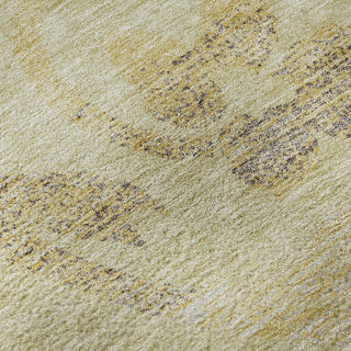 Piper Looms Mayfield Swirls AMF764 Gold Machine Washable Area Rug Swatch Image