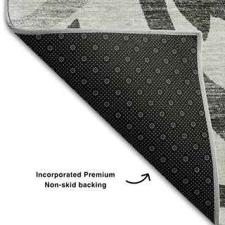 Piper Looms Mayfield Swirls AMF764 Gray Machine Washable Area Rug Backing Image