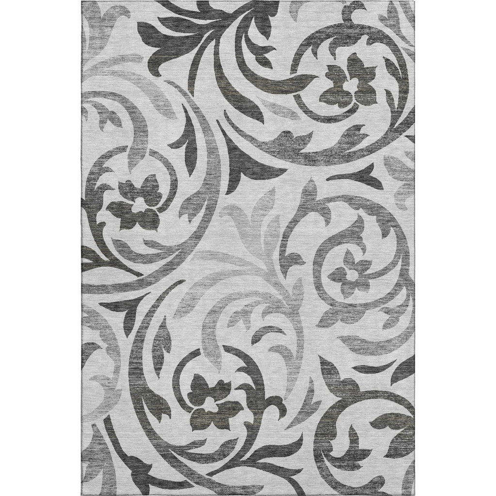 Piper Looms Mayfield Swirls AMF764 Gray Machine Washable Area Rug main image