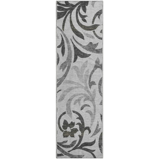Piper Looms Mayfield Swirls AMF764 Gray Machine Washable Area Rug Runner Main Image