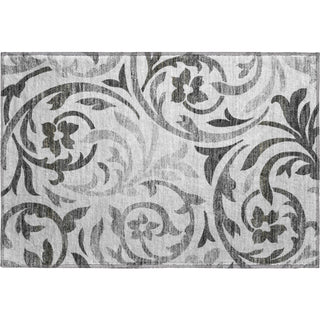 Piper Looms Mayfield Swirls AMF764 Gray Machine Washable Area Rug Scatter Main Image