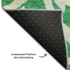 Piper Looms Mayfield Swirls AMF764 Green Machine Washable Area Rug Backing Image