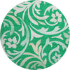 Piper Looms Mayfield Swirls AMF764 Green Machine Washable Area Rug Round Main Image