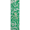Piper Looms Mayfield Swirls AMF764 Green Machine Washable Area Rug Runner Main Image