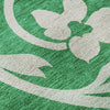 Piper Looms Mayfield Swirls AMF764 Green Machine Washable Area Rug Swatch Image