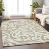 Piper Looms Mayfield Swirls AMF764 Ivory Machine Washable Area Rug Lifestyle Image Feature