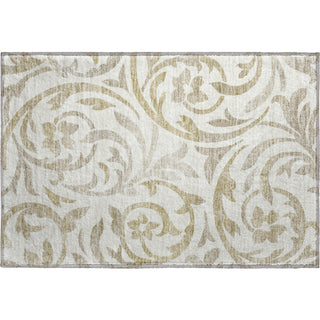 Piper Looms Mayfield Swirls AMF764 Ivory Machine Washable Area Rug Scatter Main Image