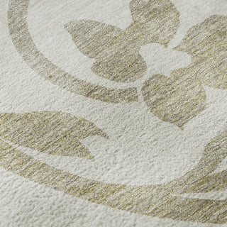 Piper Looms Mayfield Swirls AMF764 Ivory Machine Washable Area Rug Swatch Image