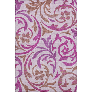 Piper Looms Mayfield Swirls AMF764 Lavender Machine Washable Area Rug main image