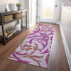 Piper Looms Mayfield Swirls AMF764 Lavender Machine Washable Area Rug Runner Lifestyle Image Feature