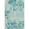Piper Looms Mayfield Swirls AMF764 Teal Machine Washable Area Rug main image