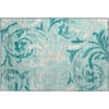 Piper Looms Mayfield Swirls AMF764 Teal Machine Washable Area Rug Scatter Main Image