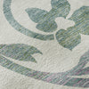 Piper Looms Mayfield Swirls AMF764 White Machine Washable Area Rug Swatch Image