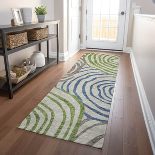 Piper Looms Mayfield Swirls AMF765 Beige Machine Washable Area Rug Runner Lifestyle Image Feature