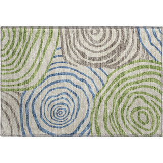 Piper Looms Mayfield Swirls AMF765 Beige Machine Washable Area Rug Scatter Main Image