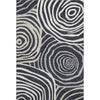 Piper Looms Mayfield Swirls AMF765 Black Machine Washable Area Rug main image