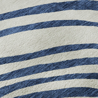 Piper Looms Mayfield Swirls AMF765 Blue Machine Washable Area Rug Swatch Image