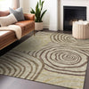 Piper Looms Mayfield Swirls AMF765 Brown Machine Washable Area Rug Lifestyle Image Feature