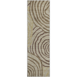 Piper Looms Mayfield Swirls AMF765 Brown Machine Washable Area Rug Runner Main Image