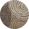 Piper Looms Mayfield Swirls AMF765 Fudge Machine Washable Area Rug Round Main Image