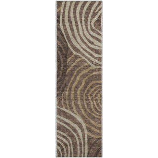 Piper Looms Mayfield Swirls AMF765 Fudge Machine Washable Area Rug Runner Main Image