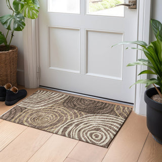 Piper Looms Mayfield Swirls AMF765 Fudge Machine Washable Area Rug Scatter Lifestyle Image Feature