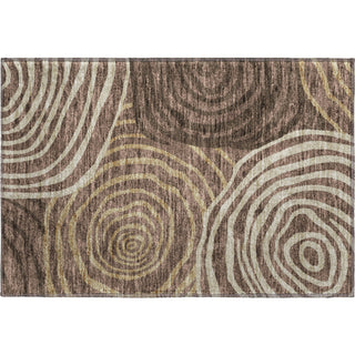 Piper Looms Mayfield Swirls AMF765 Fudge Machine Washable Area Rug Scatter Main Image