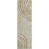 Piper Looms Mayfield Swirls AMF765 Gold Machine Washable Area Rug Runner Main Image