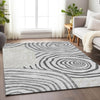 Piper Looms Mayfield Swirls AMF765 Gray Machine Washable Area Rug Lifestyle Image Feature