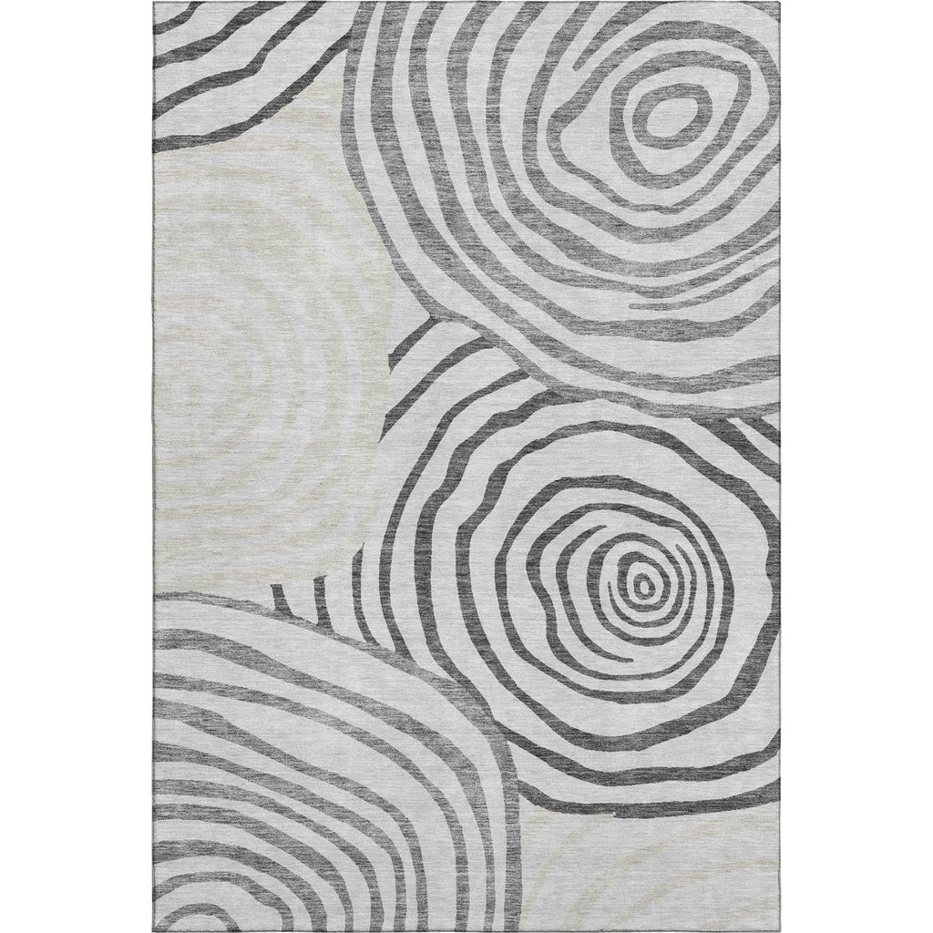 Piper Looms Mayfield Swirls AMF765 Gray Machine Washable Area Rug main image