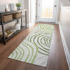 Piper Looms Mayfield Swirls AMF765 Green Machine Washable Area Rug Runner Lifestyle Image Feature