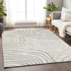 Piper Looms Mayfield Swirls AMF765 Ivory Machine Washable Area Rug Lifestyle Image Feature