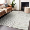 Piper Looms Mayfield Swirls AMF765 Ivory Machine Washable Area Rug Lifestyle Image Feature
