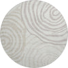 Piper Looms Mayfield Swirls AMF765 Ivory Machine Washable Area Rug Round Main Image